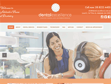 Tablet Screenshot of dental-excellence.com.au